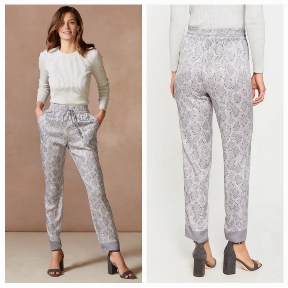 NWT J.McLaughlin Tia Pants Grey Desert Scale size Medium